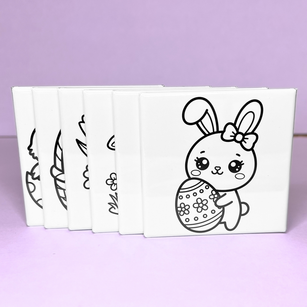 Spring Easter Coloring Book Magnet Pack (2026) - 6-Pack